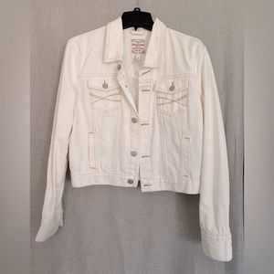 Aeropostale White Denim Jacket